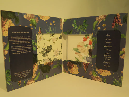 Kvadrat kortmappe - Four Seasons Flowers