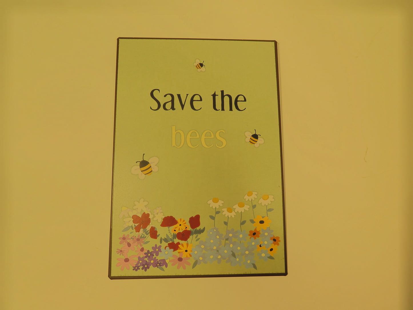 Metalskilt - Save the bees