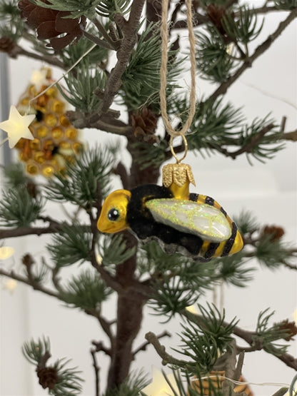 Julekuglen "Bi" – en håndlavet juvel til dit juletræ!