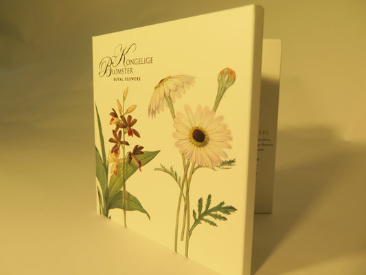 Kvadrat kortmappe - Kongelige blomster