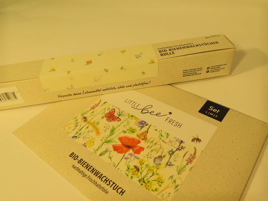 Bivoks-indpakning 25 x 25 cm