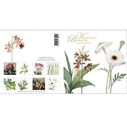 Kvadrat kortmappe - Kongelige blomster