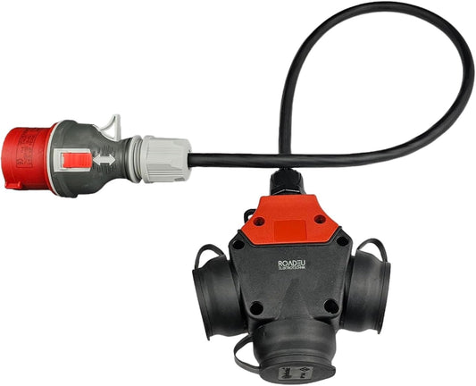 Højspændingsadapter 400 V / 3 x 230 V 16 A